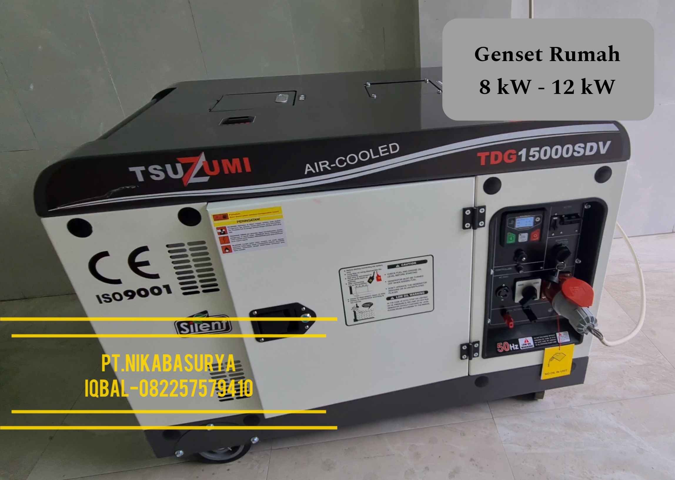 Genset 15 kVA Tsuzumi Genset MBG Silent