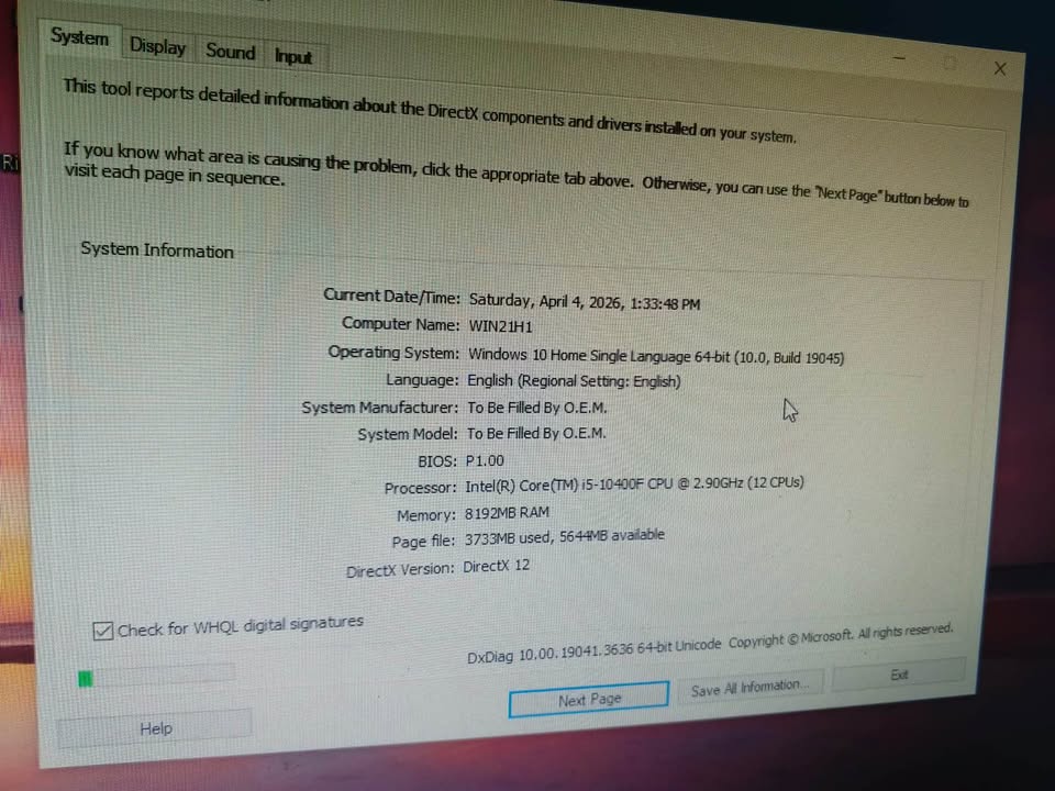 PC GAMING I5-10400F VGA GTX 1650