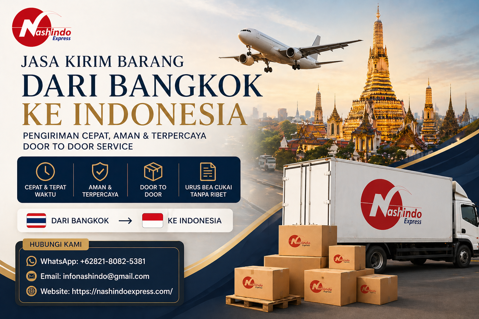 Jasa Kirim Barang dari Bangkok ke Indonesia