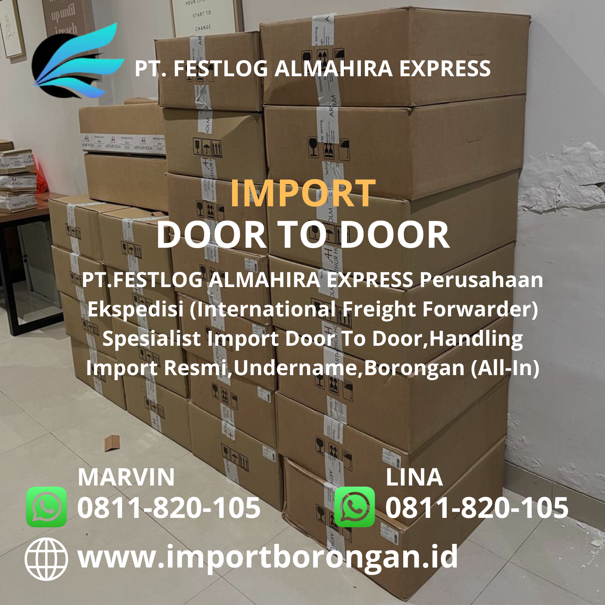 Jasa Import Borongan Door To Door All-in