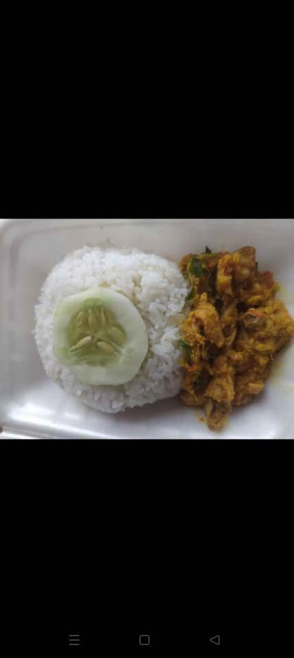 Nasi ikan bumbu dan lainnya