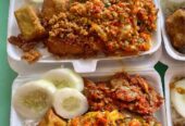 nasi ayam geprekkkk jengkoll dan nasi ayam pecak ijoo