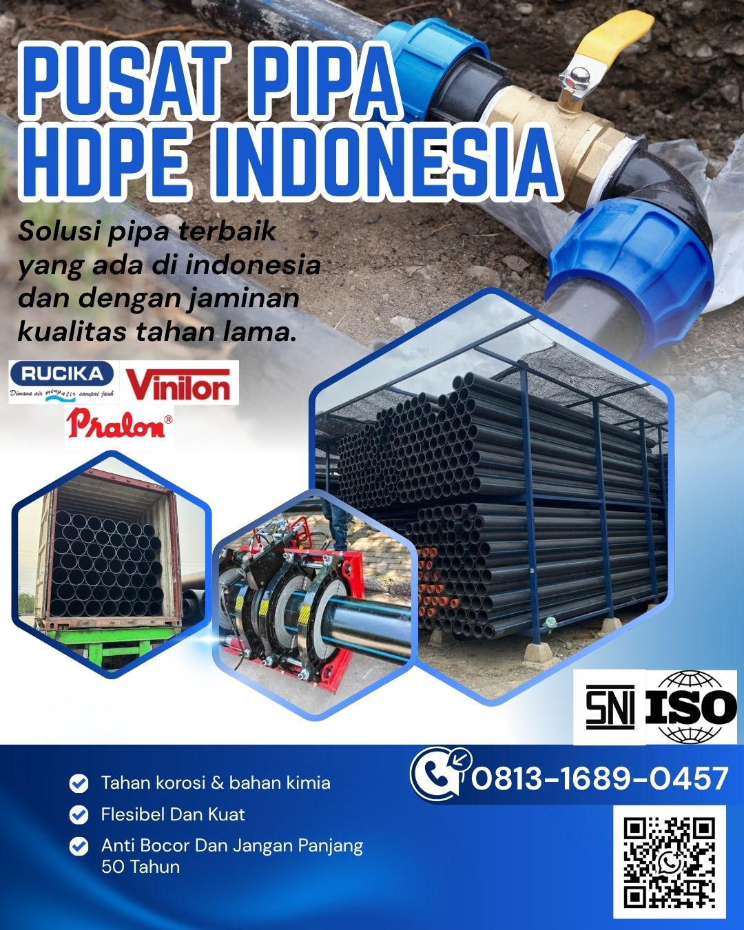 Jual Mesin Hdpe & Pipa Hdpe Harga Gudang