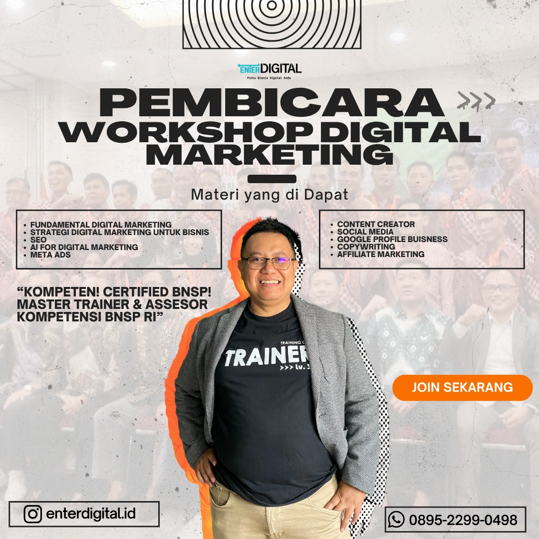 PROFESIONAL! Instruktur Digital Marketing Payakumbuh