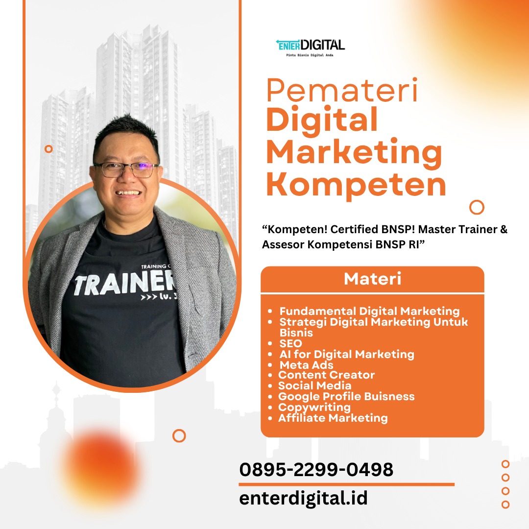 BERPENGALAMAN! Instruktur Digital Marketing Tasikmalaya