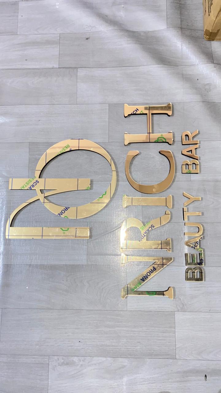 Cutting akrilik gold + spons