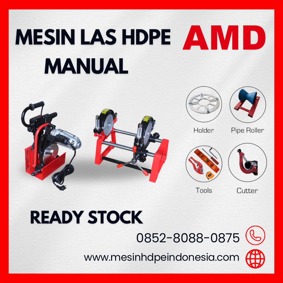Mesin Las Pipa HDPE Manual Type SHDS 160 Y 2 clamp Ukuran 40 – 160 mm | Distributor Mesin Las Pipa HDPE Jakarta