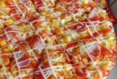 Ready pizza homemade, pisang pasir dan brownies lumer