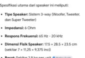 Speaker sony sa-H10 bookself
