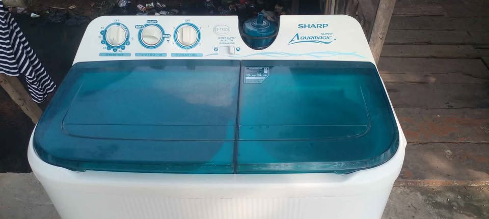 mesin cuci 2 tabung sharp 10 kg