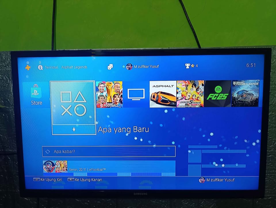 Jual santai PS 4 slim 500gb versi cuh 22