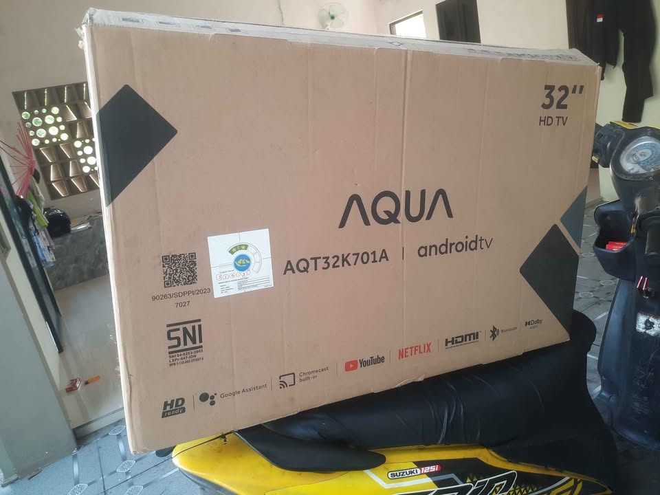 Tv android AQUA 32 inch Box