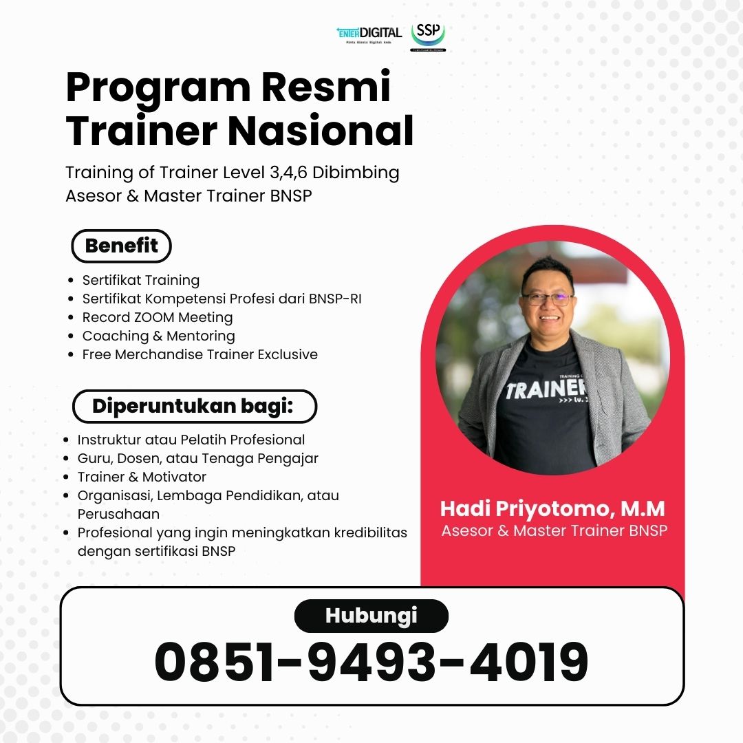 TERMURAH! Harga Sertifikasi TOT Depok