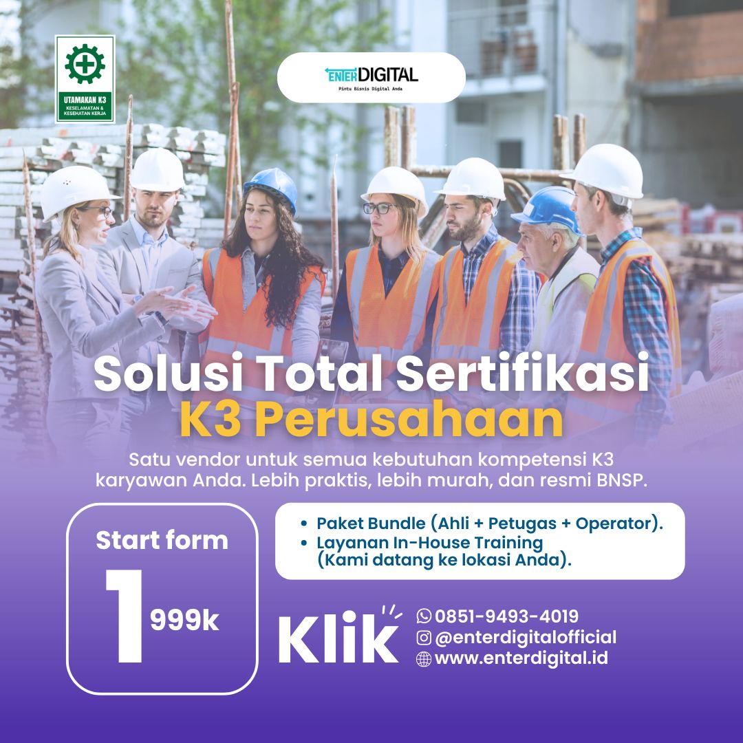 Pelatihan Operator K3 Bnsp Bontang