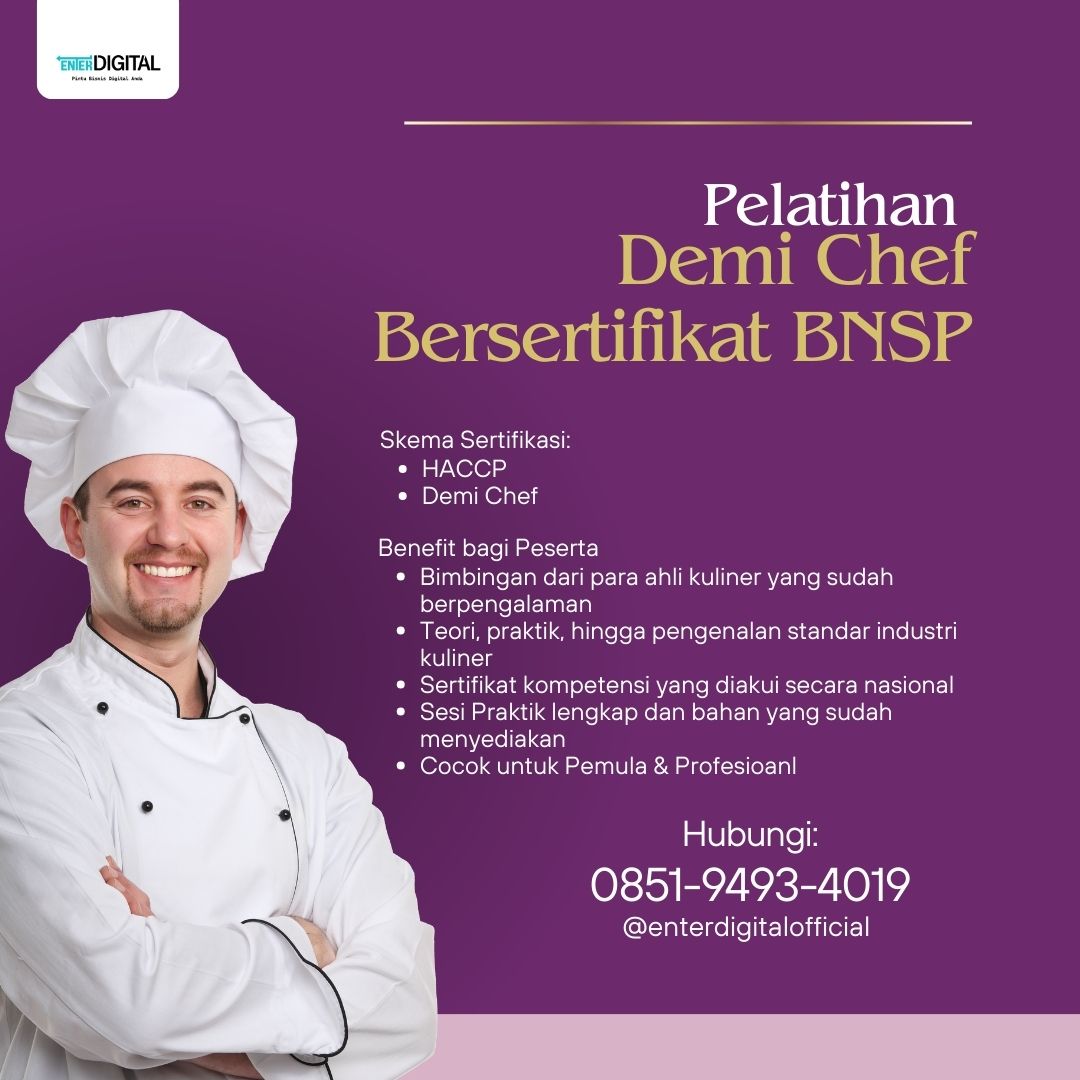 Sertifikasi BNSP Untuk Chef Ambon