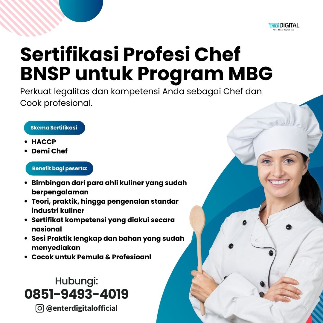 Sertifikasi Untuk Koki Tegal