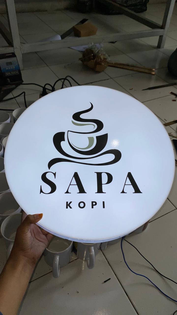 NEONBOX AKRILIK 1 SISI ( REQUEST UKURAN )