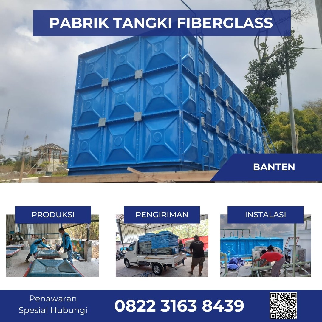 Tangki Panel Fiberglass Dan Tangki FRP Untuk Berbagai Sektor Di Kota Tangerang