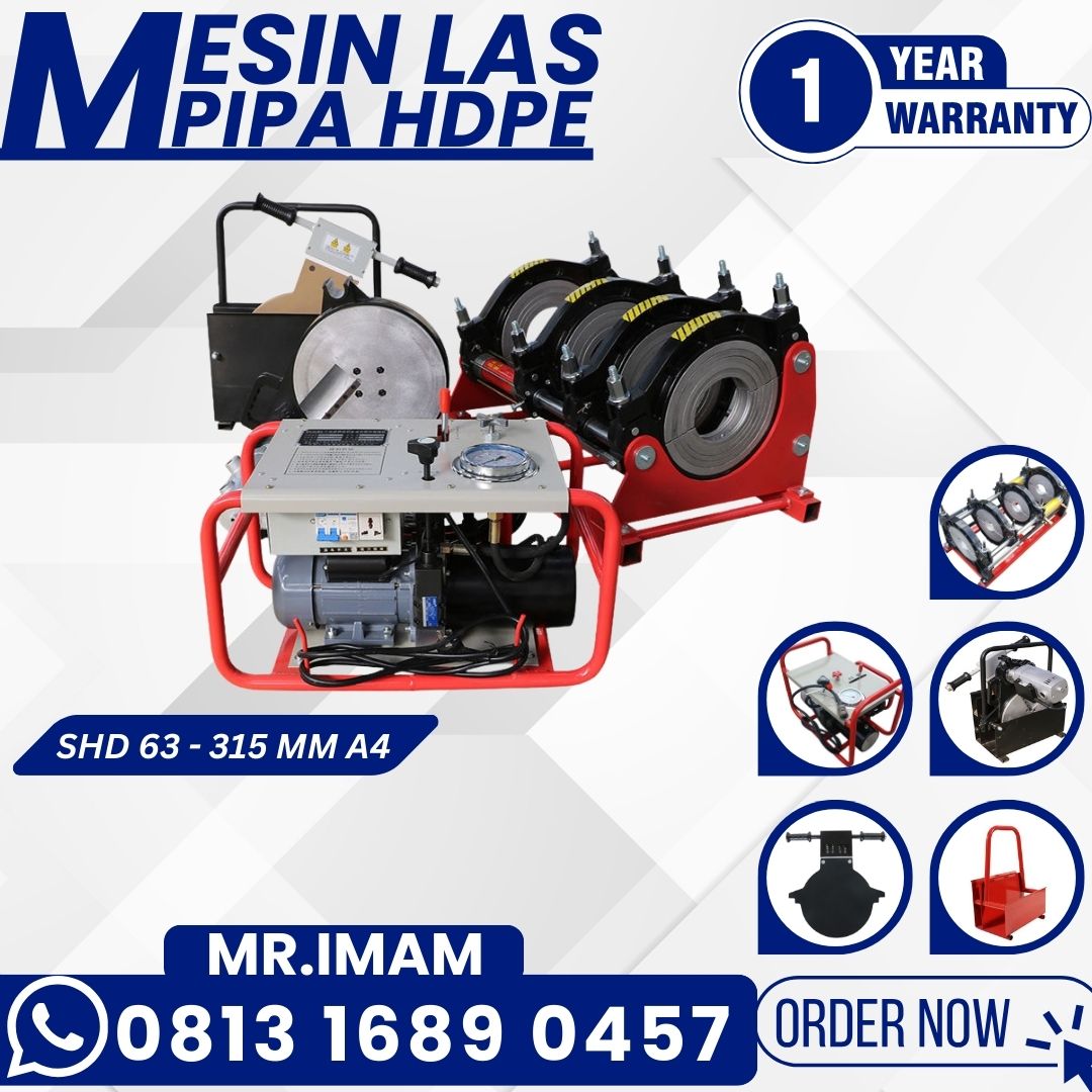 Mesin Las Pipa Hdpe 90mm – 315mm Type Hydraulic
