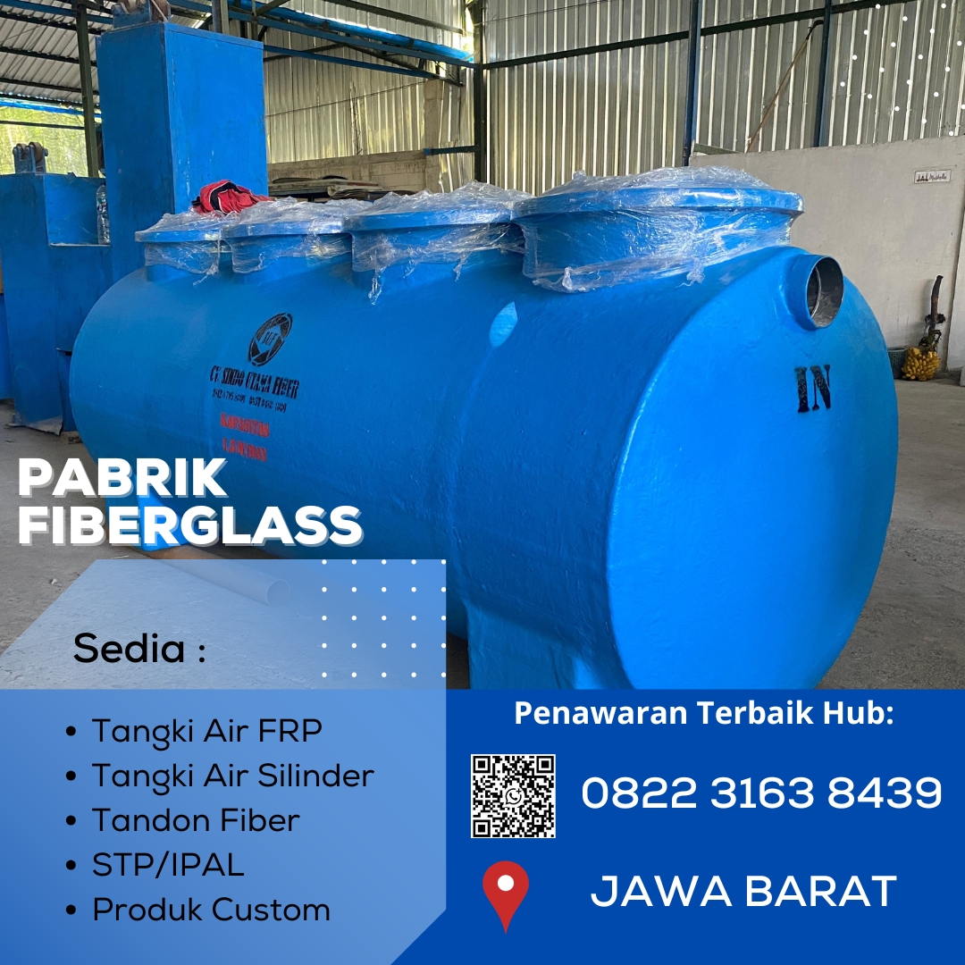 Supplier Tangki Limbah Kapasitas 3.000 L Untuk Dapur Atau Rumah Makan Di Bandung