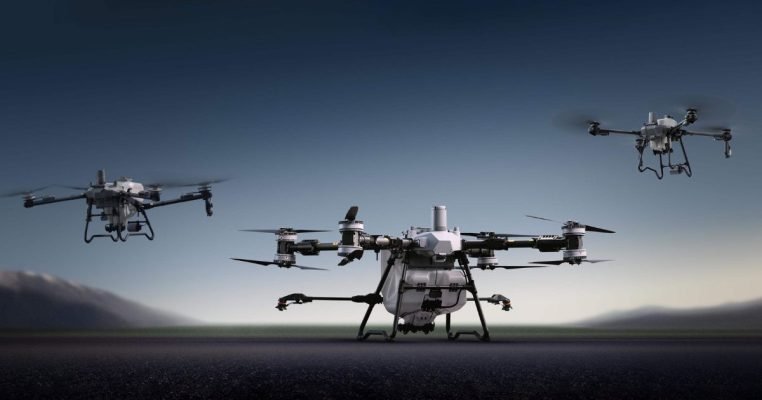 DJI T100 Agras Drone Sprayer Pertanian Modern