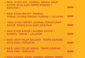 Di Jual Aneka makanan KFC