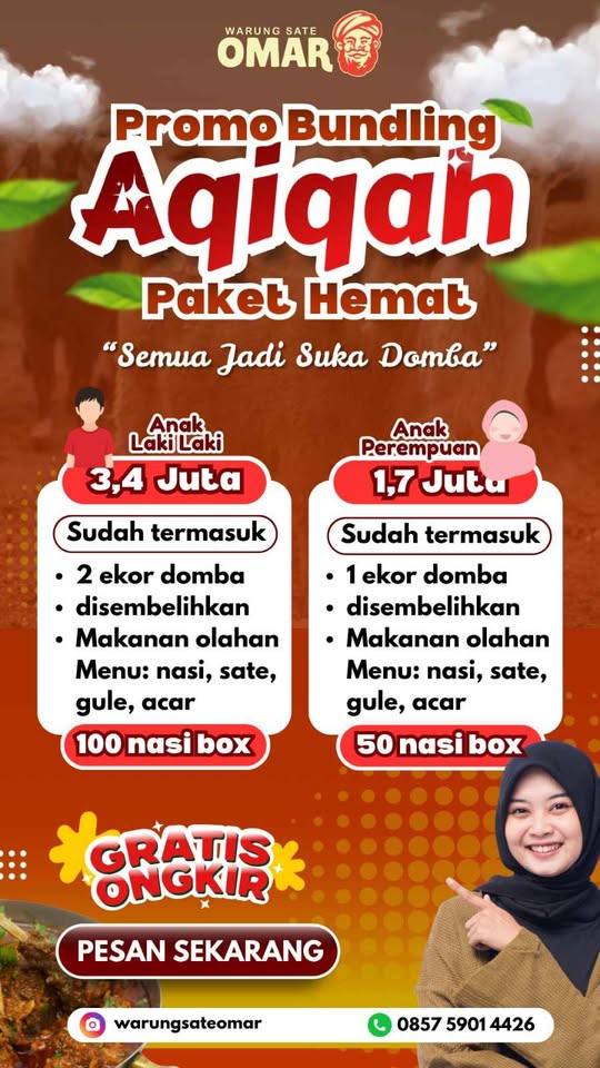 🎉 PROMO BUNDLING AQIQAH PAKET HEMAT 🎉 Bingung urus aqiqah sendiri?