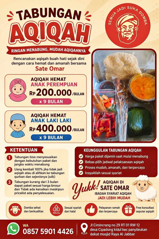 🎉 PROMO BUNDLING AQIQAH PAKET HEMAT 🎉 Bingung urus aqiqah sendiri?