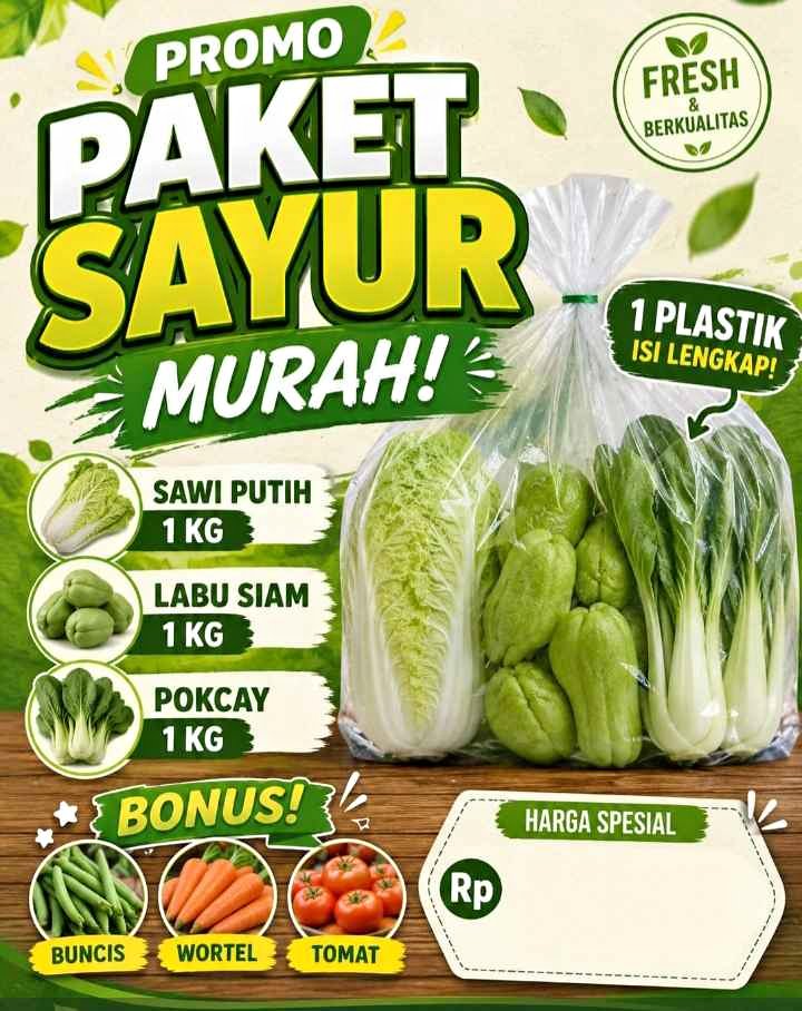 Paket sayur murah bisa di jual lagi