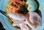 Mie gomak + Tersedia makanan kuah dan goreng