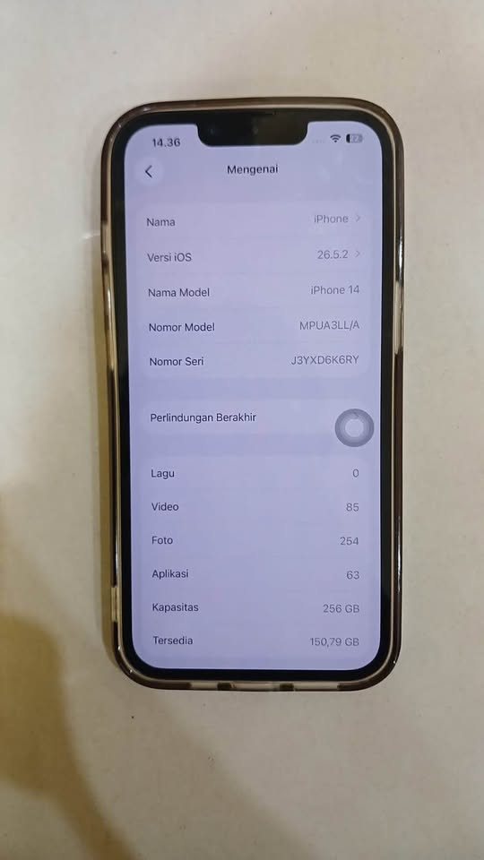 Iphone 14 Ram 256GB Inter