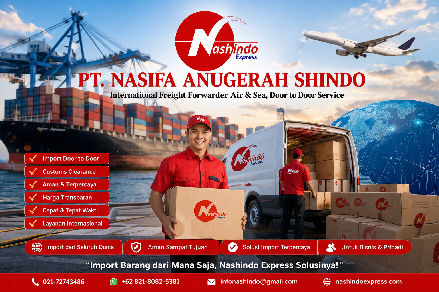 Import Barang dari Mana Saja? Nashindo Express Solusinya!