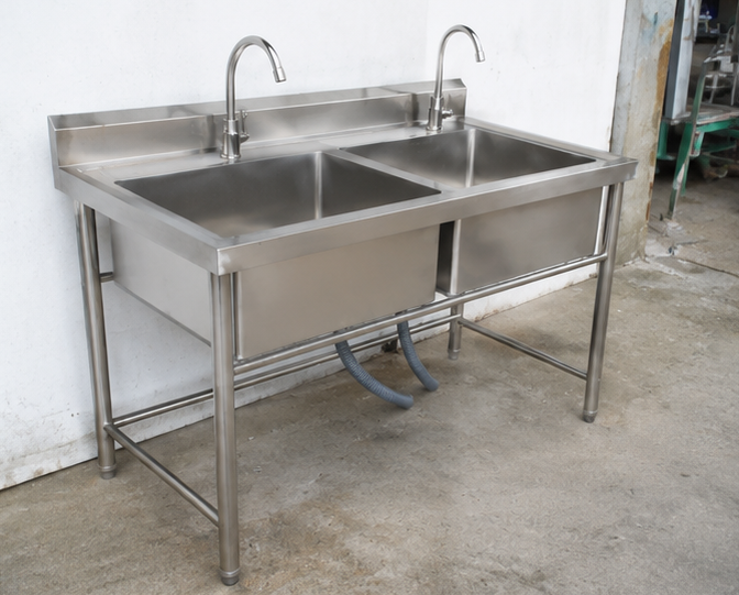 Wastafel Double Sink Stainless Steel