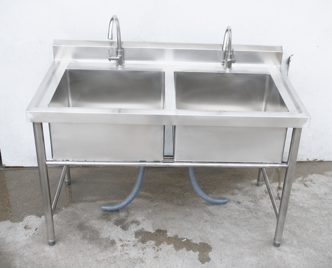 Wastafel Double Sink Stainless Steel