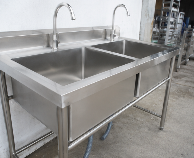 Wastafel Double Sink Stainless Steel