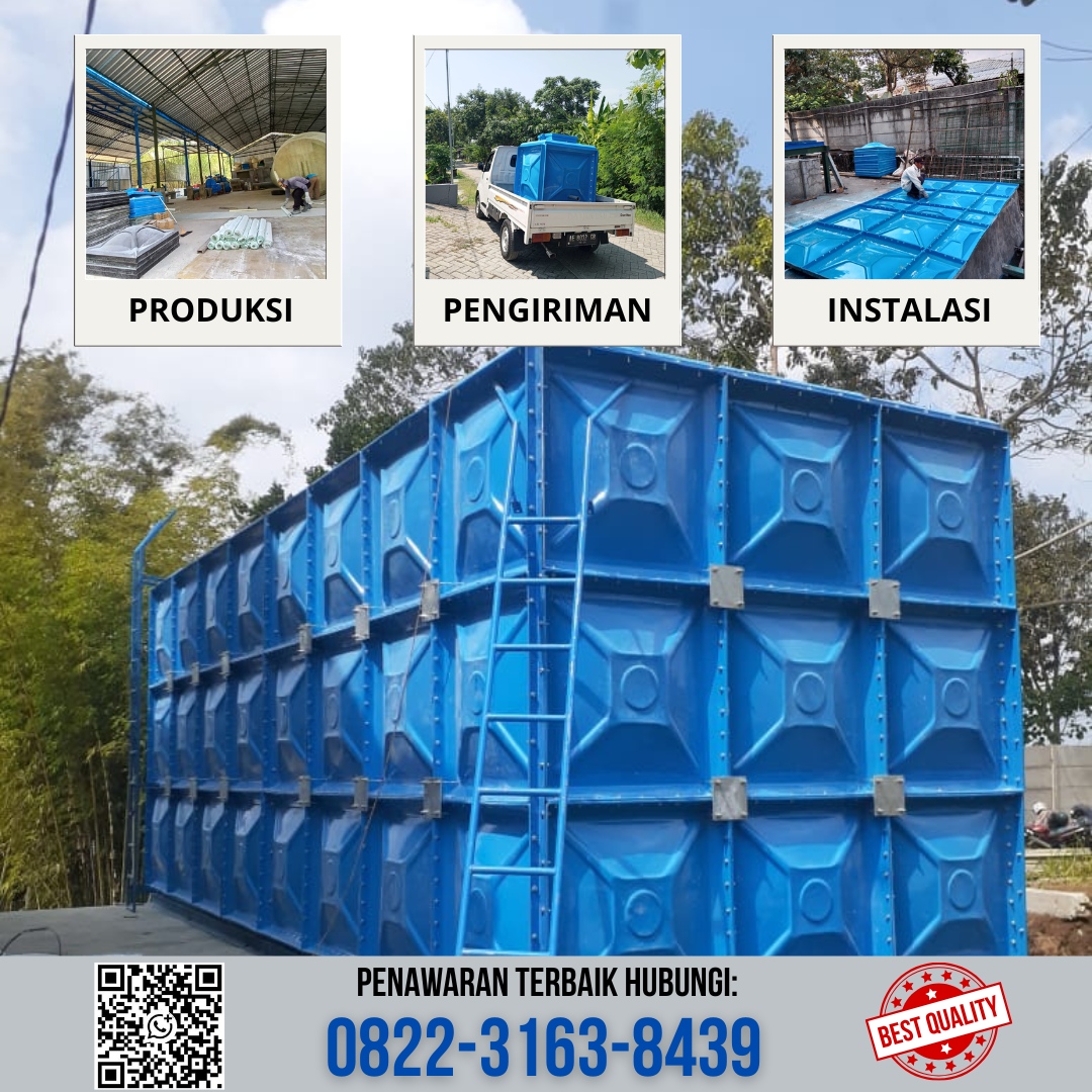 Tangki Panel FRP Dan Tangki Fiberglass Untuk Villa Dan Resort Di Badung