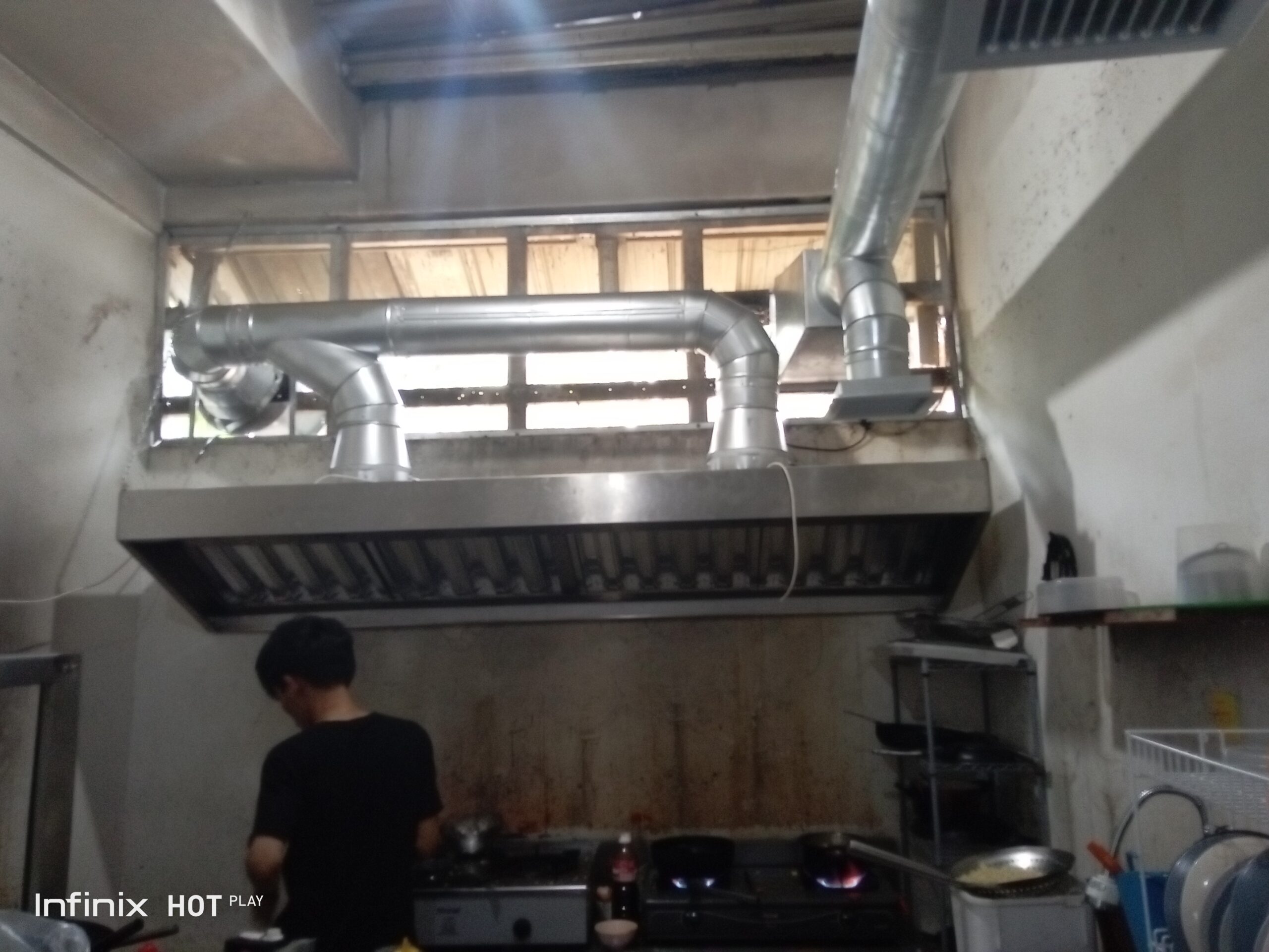Kitchen Exhaust Hood Stainless Steel