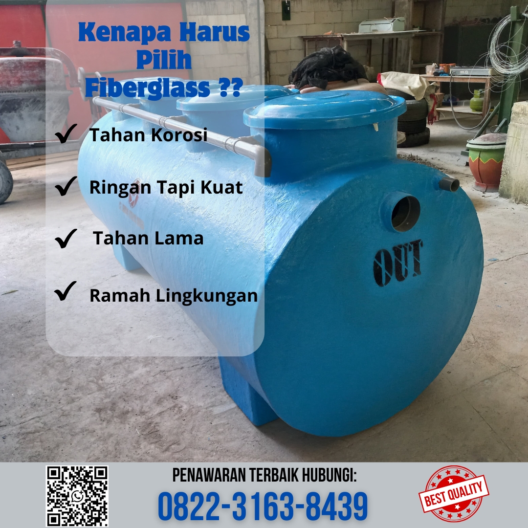 Supplier Tangki Limbah Kapasitas 3.000 L Untuk Dapur Atau Rumah Makan Di Bandung