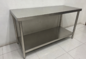 Meja 2 Susun Stainless Steel
