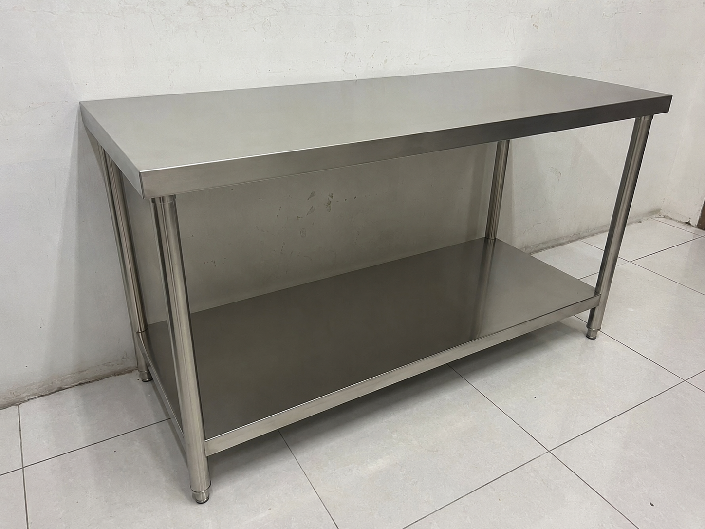 Meja 2 Susun Stainless Steel