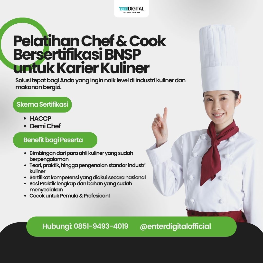 Sertifikasi Untuk Koki Pekanbaru