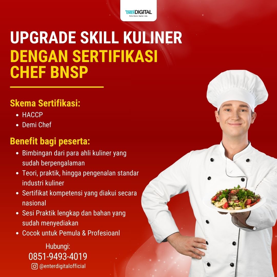 Sertifikasi Untuk Chef Kabupaten Bandung