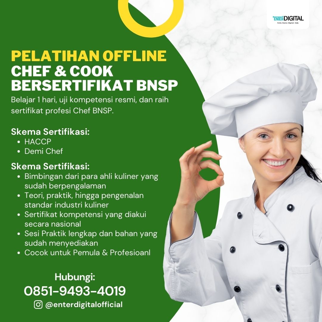 Sertifikasi Untuk Chef Tangerang Selatan