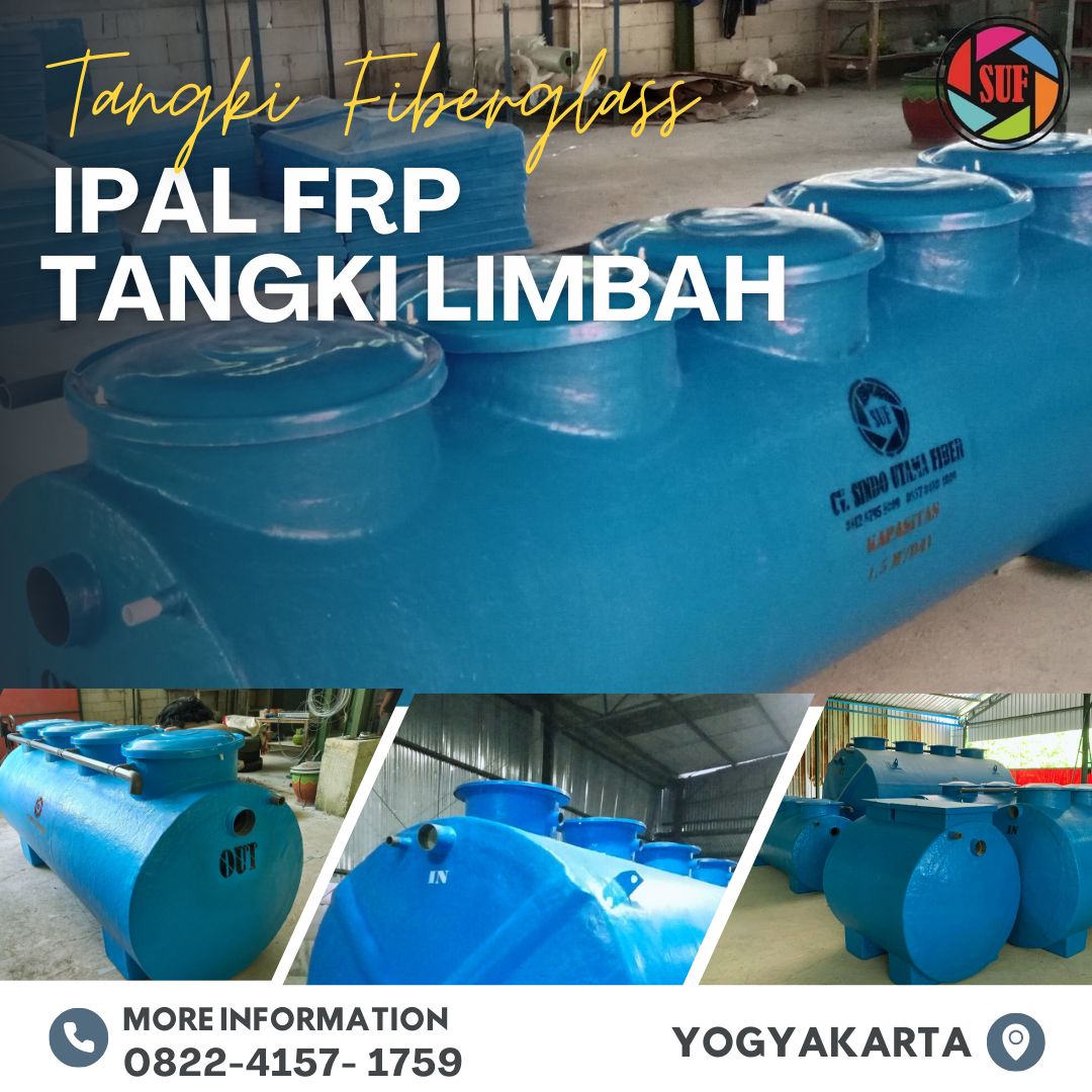 Tangki IPAL Fiberglass Solusi Limbah Efisien -Gunung Kidul DIY