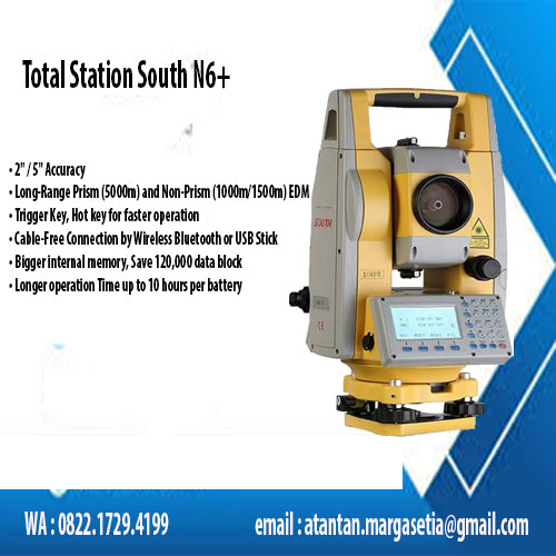 TantanTeknik – Jualan Total Station SOuth N6+ Kondisi Baru