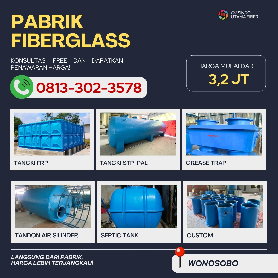 Produsen Custom Fiberglass Tangan Pertama di Wonosobo