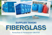 Supplier Tangki Tandon Fiberglass FRP Kotak Silinder Manado Sulawesi Utara