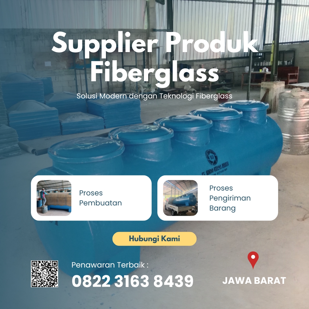 Tangki Limbah Fiberglass, Tangki STP/IPAL Dan Tangki Limbah Medis Harga Pabrik Cocok Untuk Proyek Sipil Di Depok