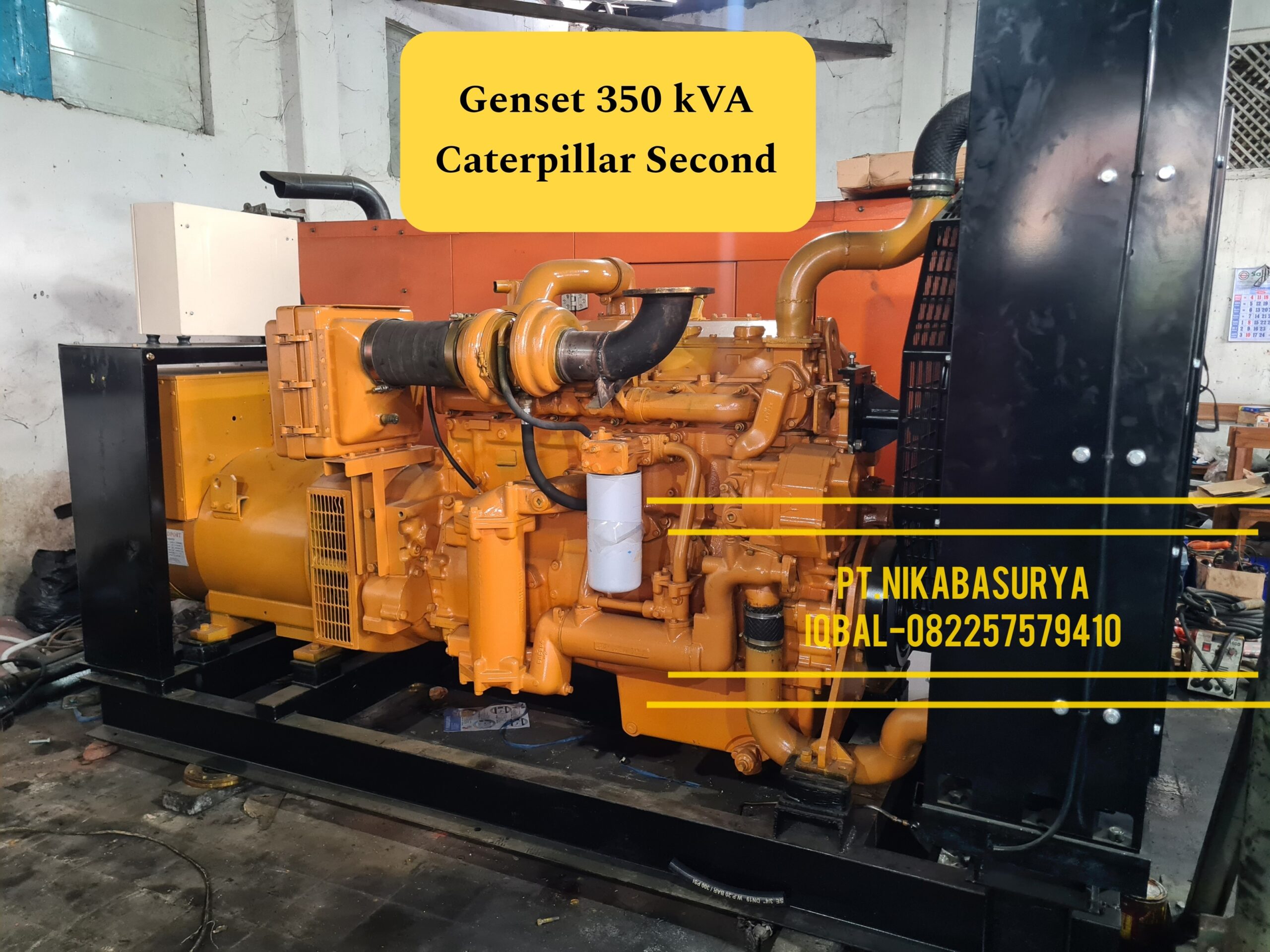 Genset 350 kVA Caterpillar CAT 3406 Second