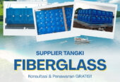Supplier Tangki Tandon Fiberglass FRP Kotak Silinder Minahasa Sulawesi Utara